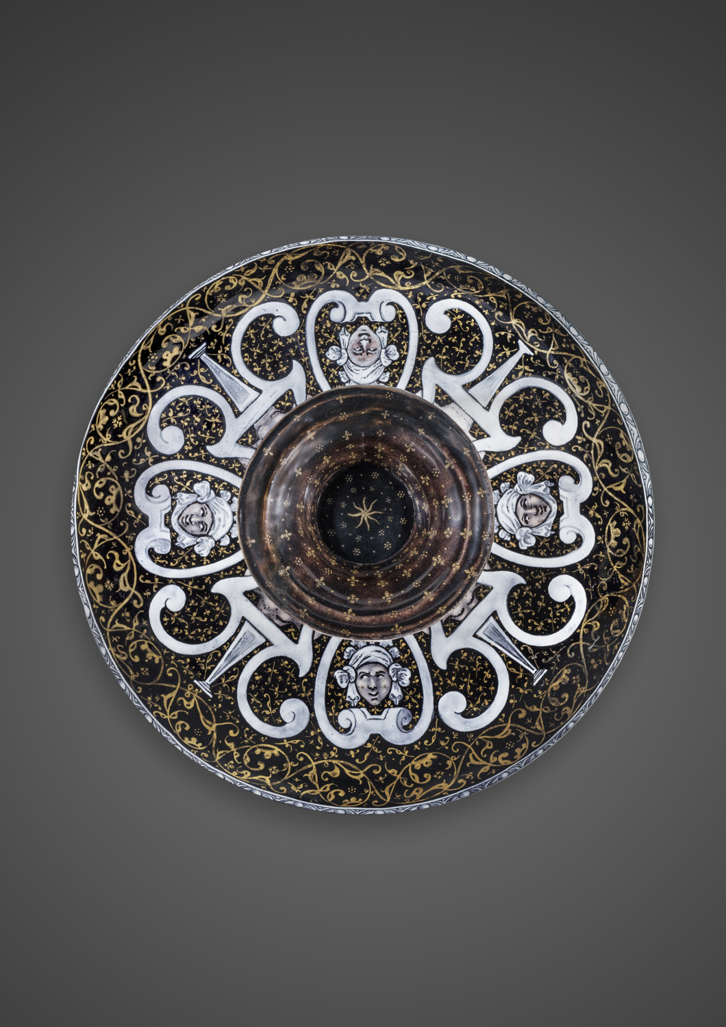 Tazza en émail peint de Limoges - Galerie Kugel