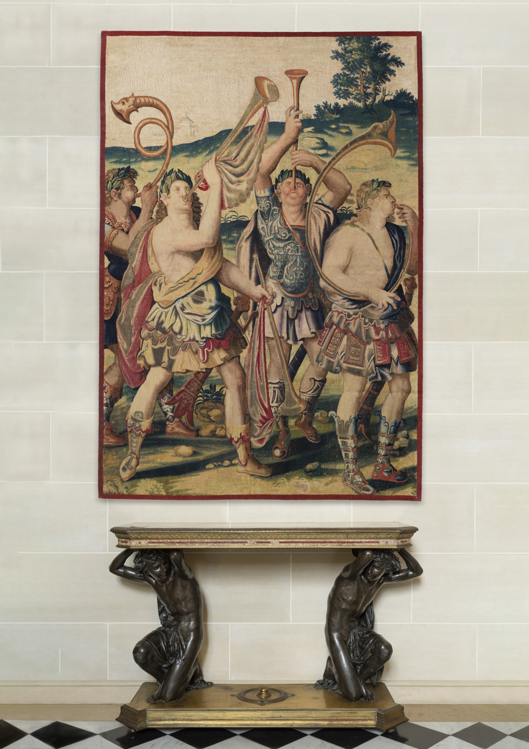 Tapestry “Les trompettes à pied” - Galerie Kugel