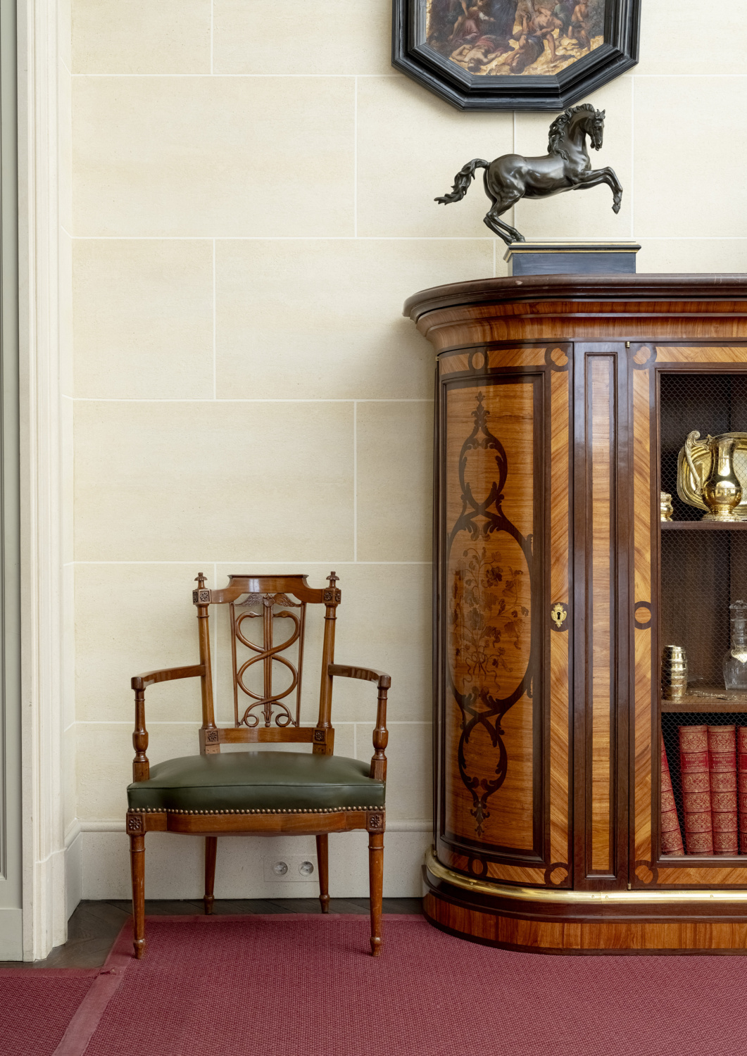 Quatre fauteuils Directoire en acajou - Galerie Kugel