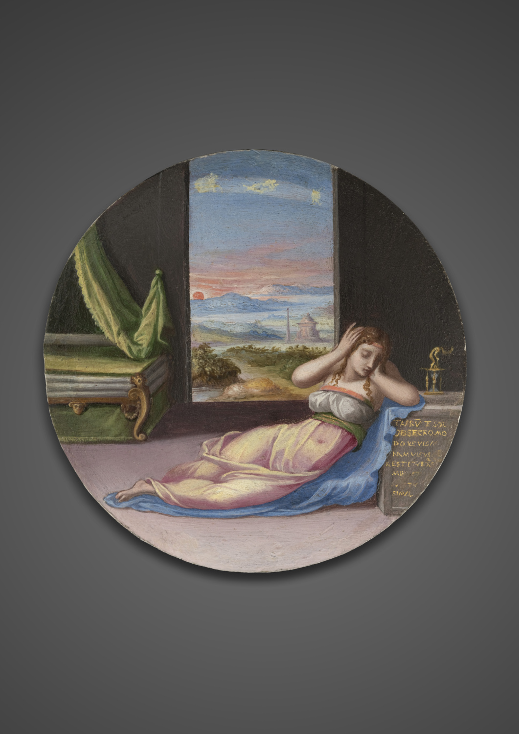 Double-Sided Medallion: Portrait of a Woman and an Allegory - Galerie Kugel